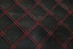 PREMIUM SUEDE SQUARE BLACK / RED THREAD