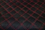 PREMIUM SUEDE SQUARE BLACK / RED THREAD