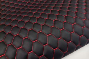 NAPPA-TEX DIAMOND DESIGN / RED THREAD