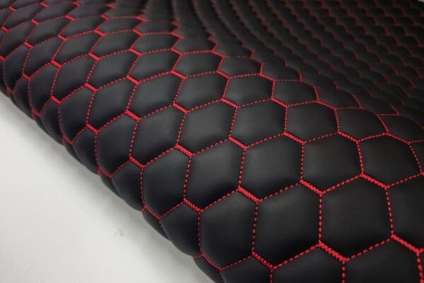 NAPPA-TEX DIAMOND DESIGN / RED THREAD