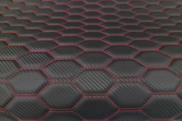 3D CARBON BLACK - RS-3 DESIGN / RED THREAD