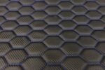 3D CARBON BLACK - RS-3 DESIGN / BLUE THREAD