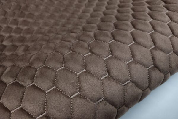 PREMIUM SUEDE - DIAMOND DESIGN BROWN / THREAD COLOUR