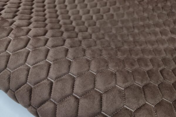 PREMIUM SUEDE - DIAMOND DESIGN BROWN / THREAD COLOUR
