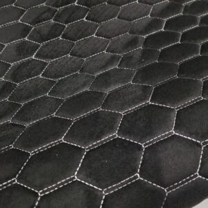 PREMIUM SUEDE - RS-3 DESIGN BLACK / WHITE THREAD
