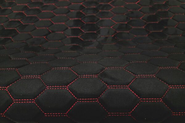 PREMIUM SUEDE RS3 DESIGN BLACK / RED THREAD