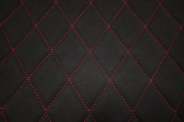 ULTRASUEDE BLACK - KARO DESIGN / RED THREAD