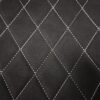 ULTRASUEDE BLACK - KARO DESIGN / SILVER THREAD