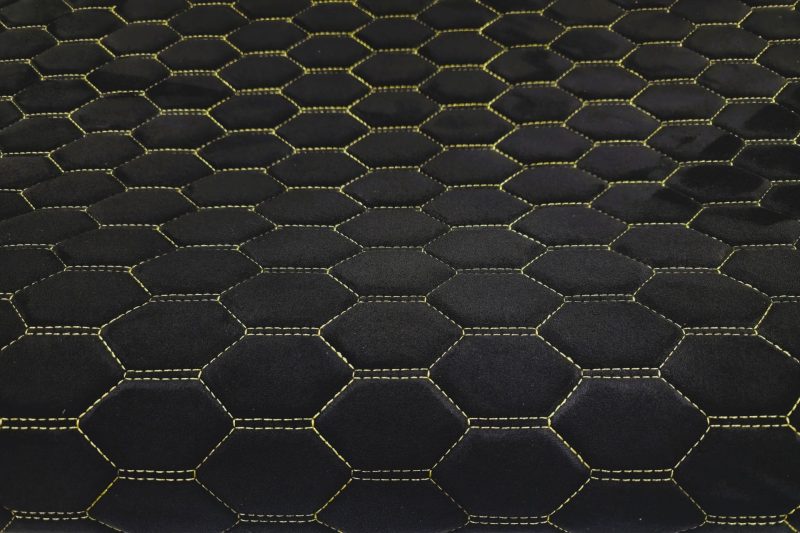 PREMIUM SUEDE RS3 DESIGN CZARNA / NIĆ ŻÓLTA
