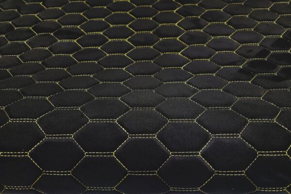 PREMIUM SUEDE - RS-3 DESIGN BLACK / YELLOW THREAD