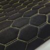 PREMIUM SUEDE - RS-3 DESIGN BLACK / YELLOW THREAD