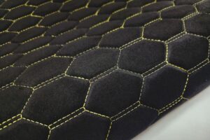 PREMIUM SUEDE RS3 DESIGN CZARNA / NIĆ ŻÓLTA