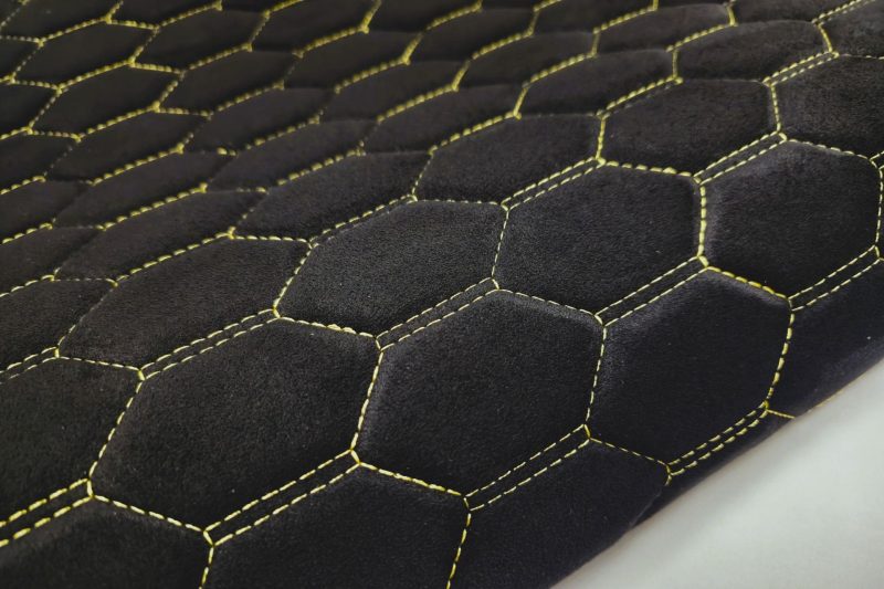 PREMIUM SUEDE RS3 DESIGN CZARNA / NIĆ ŻÓLTA