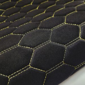 PREMIUM SUEDE - RS-3 DESIGN BLACK / YELLOW THREAD