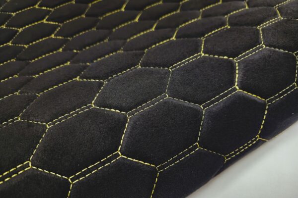 PREMIUM SUEDE - RS-3 DESIGN BLACK / YELLOW THREAD