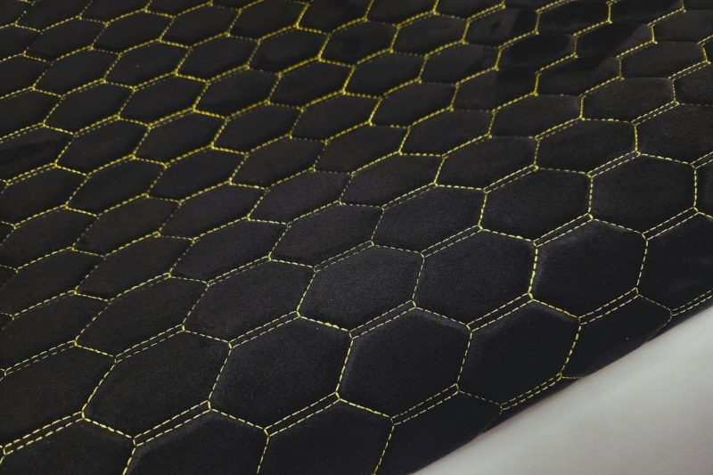 PREMIUM SUEDE RS3 DESIGN CZARNA / NIĆ ŻÓLTA