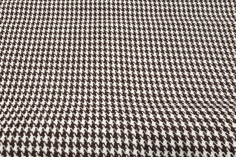 CLASSIC HOUNDSTOOTH - BIAŁY / BRĄZOWY