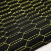 PREMIUM SUEDE LAMBO DESIGN BLACK / YELLOW THREAD