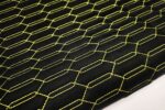 PREMIUM SUEDE LAMBO DESIGN BLACK / YELLOW THREAD