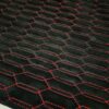 PREMIUM SUEDE LAMBO DESIGN BLACK / RED THREAD