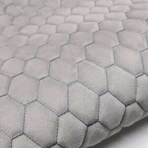 PREMIUM SUEDE DIAMOND DESIGN BLACK / WHITE THREAD