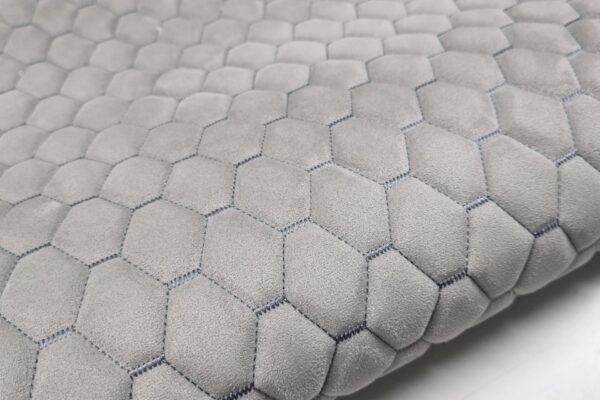 PREMIUM SUEDE DIAMOND DESIGN LIGHT GREY
