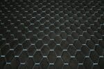 PREMIUM SUEDE DIAMOND DESIGN BLACK / AZURE BLUE THREAD