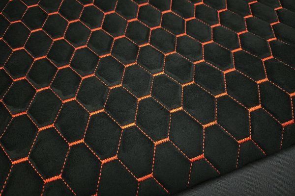 PREMIUM SUEDE DIAMOND DESIGN CZARNA / NIĆ ORANGE