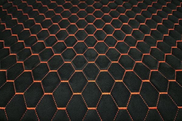PREMIUM SUEDE DIAMOND DESIGN CZARNA / NIĆ ORANGE