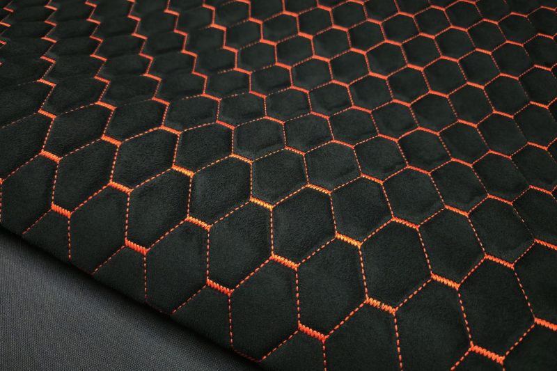 20250913 133313 PREMIUM SUEDE DIAMOND DESIGN NOIR / FIL ORANGE