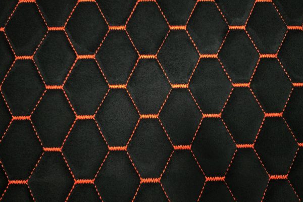 PREMIUM SUEDE DIAMOND DESIGN CZARNA / NIĆ ORANGE
