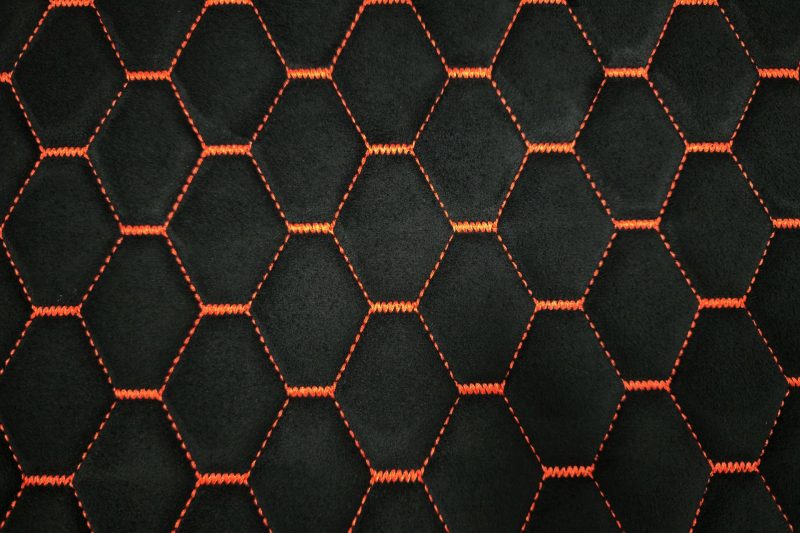 20250913 133322 PREMIUM SUEDE DIAMOND DESIGN NOIR / FIL ORANGE