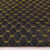 PREMIUM SUEDE - DIAMOND DESIGN BLACK / YELLOW THREAD