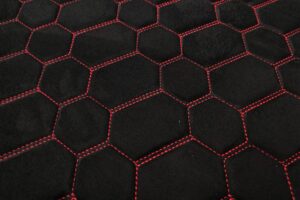 PREMIUM SUEDE RS DESIGN BLACK / RED THREAD