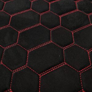 PREMIUM SUEDE RS DESIGN BLACK / RED THREAD