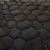 PREMIUM SUEDE - RS DESIGN BLACK / BLUE THREAD