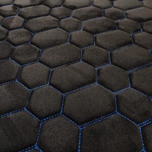 PREMIUM SUEDE - RS DESIGN BLACK / BLUE THREAD