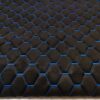 PREMIUM SUEDE DIAMOND DESIGN BLACK / BLUE THREAD
