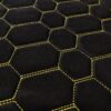 PREMIUM SUEDE - RS DESIGN BLACK / YELLOW THREAD