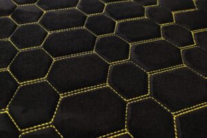 PREMIUM SUEDE - RS DESIGN BLACK / YELLOW THREAD