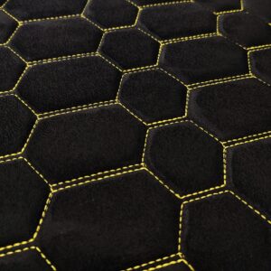 PREMIUM SUEDE - RS DESIGN BLACK / YELLOW THREAD