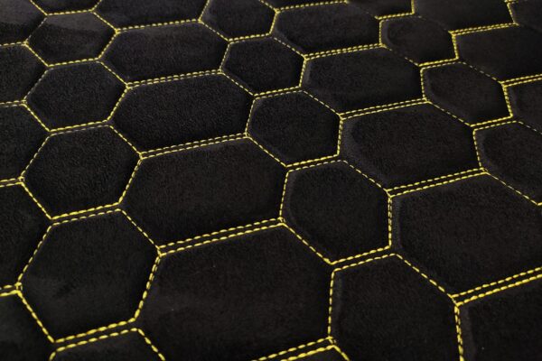 PREMIUM SUEDE - RS DESIGN BLACK / YELLOW THREAD