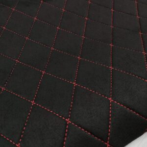 PODSUFITKA SUEDE KARO - BLACK / NIĆ CZERWONA