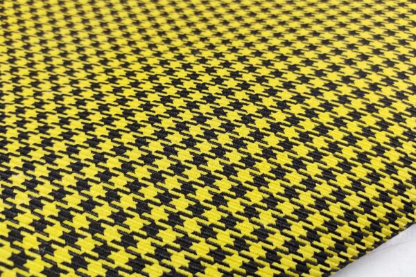PEPITA HOUNDSTOOTH BLACK/YELLOW - 5 MM FOAM