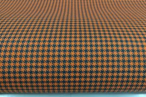 PEPITA HOUNDSTOOTH BLACK/ORANGE - 5MM FOAM