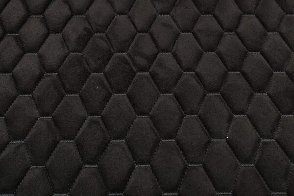 PREMIUM SUEDE - DIAMOND DESIGN BLACK / BLACK THREAD