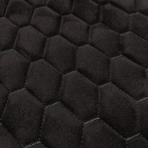 PREMIUM SUEDE - DIAMOND DESIGN BLACK / BLACK THREAD
