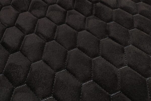 PREMIUM SUEDE - DIAMOND DESIGN BLACK / BLACK THREAD