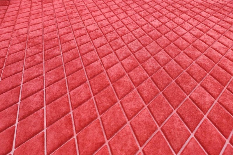 SUEDE RS À CARREAUX ROUGES