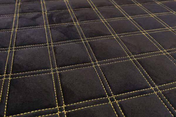 SUPREME SUEDE SQUARE - ANTHRACITE / YELLOW THREAD